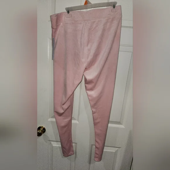 NWT !! JUICY COUTURE PINK VELOUR VELVET TRACK LOUNGE PANTS!! - Picture 5 of 5